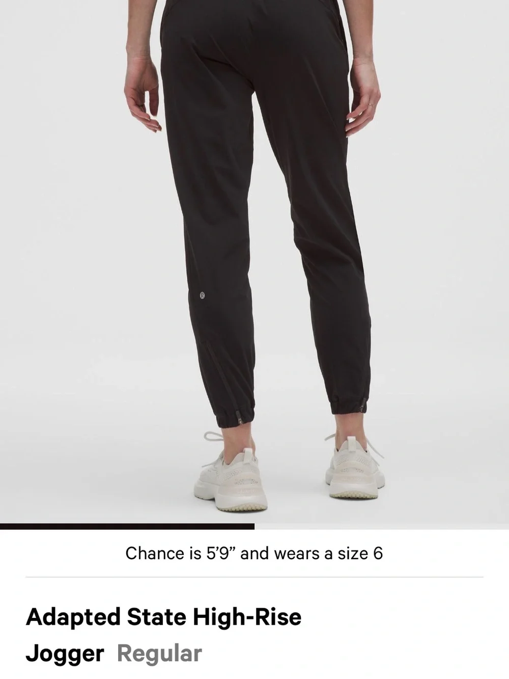 lululemon athletica Black High-Rise Track Joggers